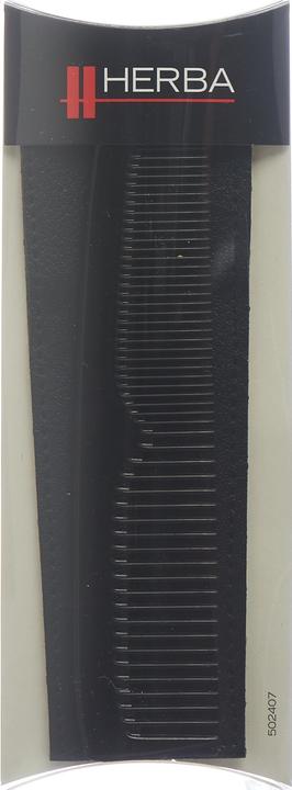 Image du produit Herba Peigne de poche avec étui, scié à la main, en plastique