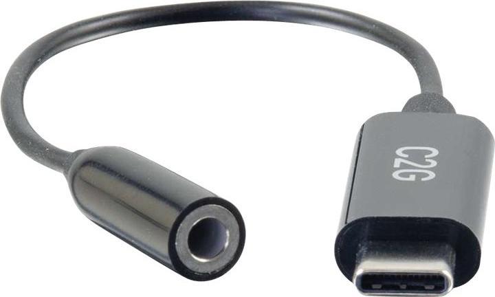 C2G USB C to Aux (3.5mm) Adapter - USB C (0.09 m, USB)