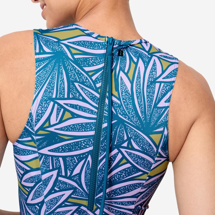 Image du produit Olaian Maillot de bain de surf 1 pièce Femme - Carla bleu et violet (42)