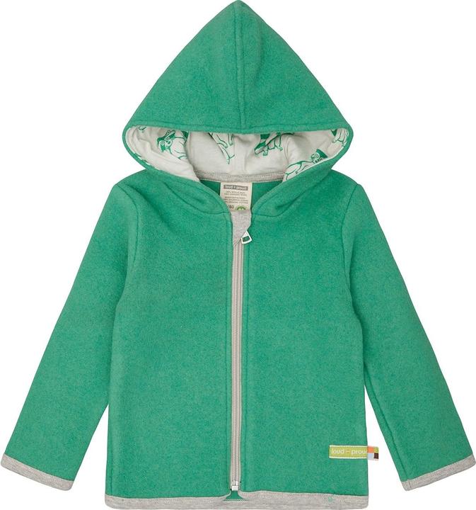 Produktbild loud + proud Wollfleece-Jacke mit Kapuze (80)