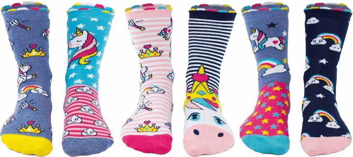 United Oddsocks Alba di Unicorno (confezione da 3, 30 - 38)