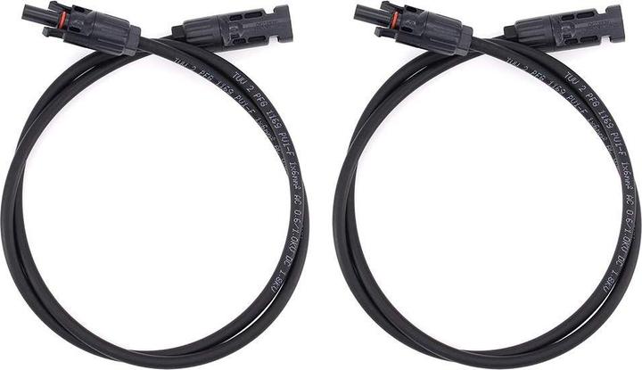Actual product image Voltima Solar extension cable set 6mm2 (2x on both sides) black 5 metre (Solar system mounting material)