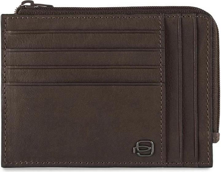 Produktbild Piquadro Black Square - Reissverschluss Münzbeutel mit Kartenfächern