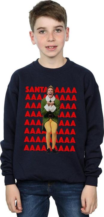 Actual product image Elf Boys Buddy Santa Scream Sweatshirt (152, 158)