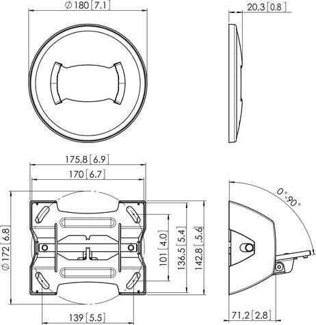 Actual product image Vogels Professional PUC 1070 - Mounting component (ceiling plate)