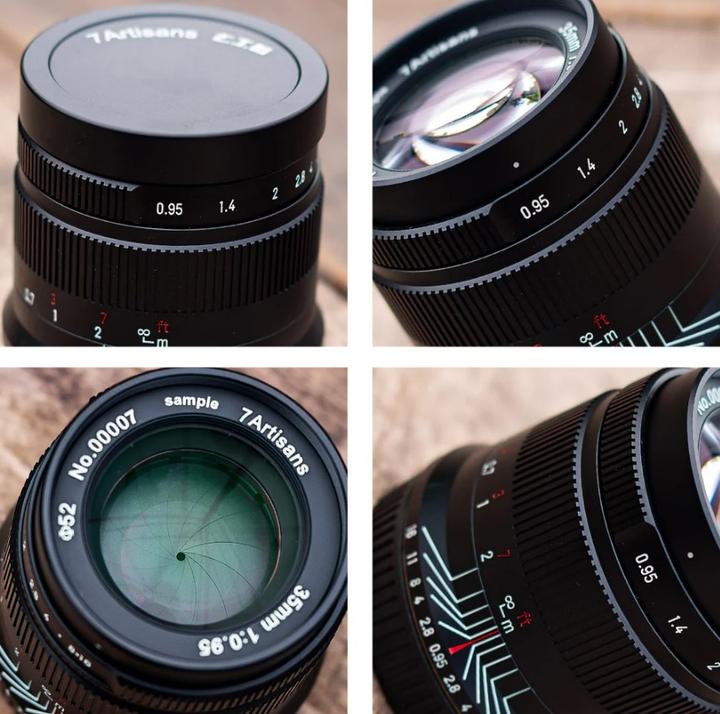 Actual product image 7artisans Fixed focal length 35mm F/0.95 - Canon RF (Canon RF, APS-C / DX)