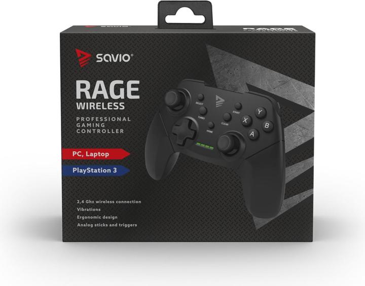 Produktbild Savio Gamecontroller Rage (PS3, PC)