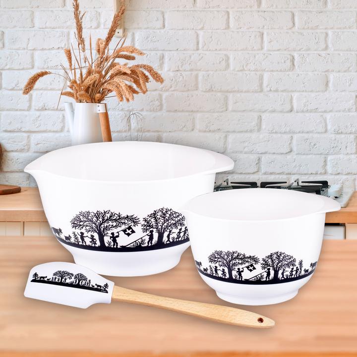 Image du produit Angela Bruderer Teigschüssel-Set "Scherenschnitt", 3-teilig (3 x)