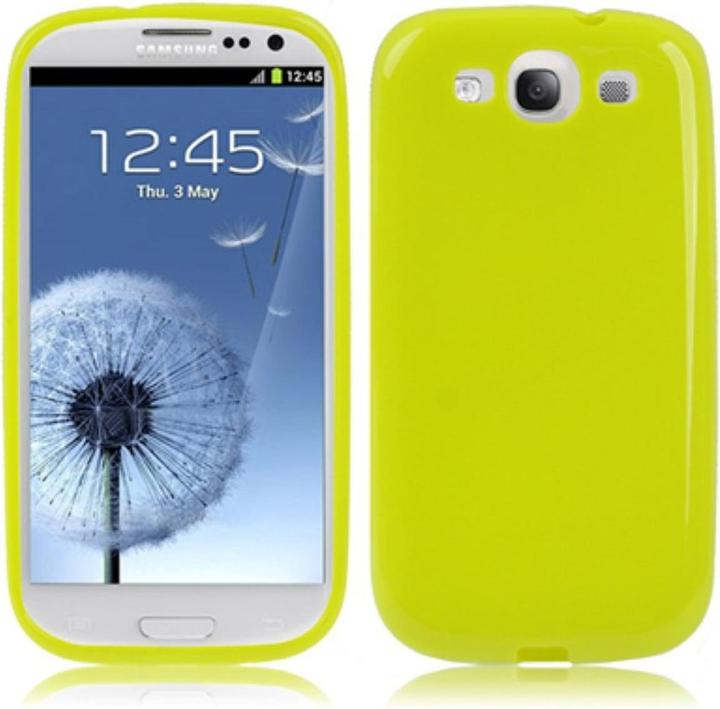 Produktbild König Design Schutzhülle TPU Case für Handy Samsung I9300 Galaxy S3 leuchtgrün (Samsung Galaxy S3, Samsung Galaxy S3 Neo)