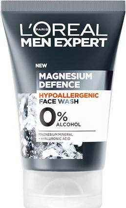 Produktbild L'Oréal Paris LÂ'OrÃ©al Paris - Men Expert Magnesium Defense (Face Wash) 100 ml Cleansing Skin Gel for Sensitive (100 ml)