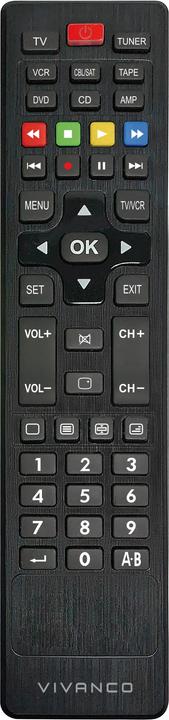 Immagine prodotto Vivanco Telecomando universale 8 in 1, nero (Telecomando universale, Infrarossi)