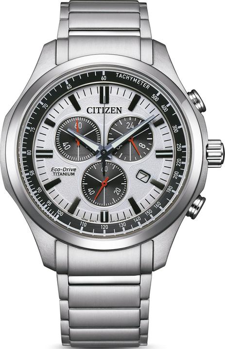 Citizen AT2530-85A Eco-Drive Cronografo in titanio Uomo 43mm 10ATM (Orologio da polso analogico, 43 mm)