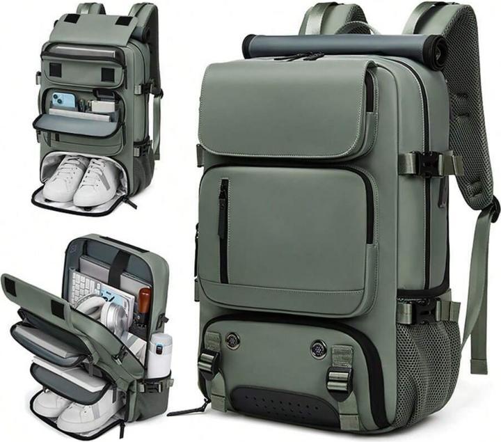 Actual product image Only-Bags.Store Waterproof 40.64 Cm business laptop backpack, travel backpack with separate shoe bag, outdoor