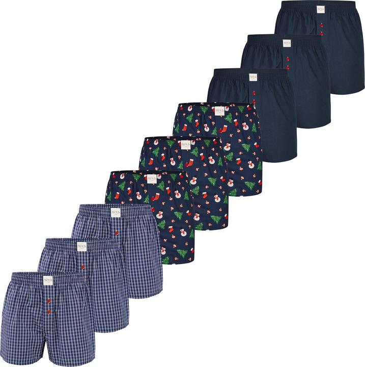 Phil & Co. Berlin Boxer Chrstimas Boxer 9er Pack (XL, 9er Pack)