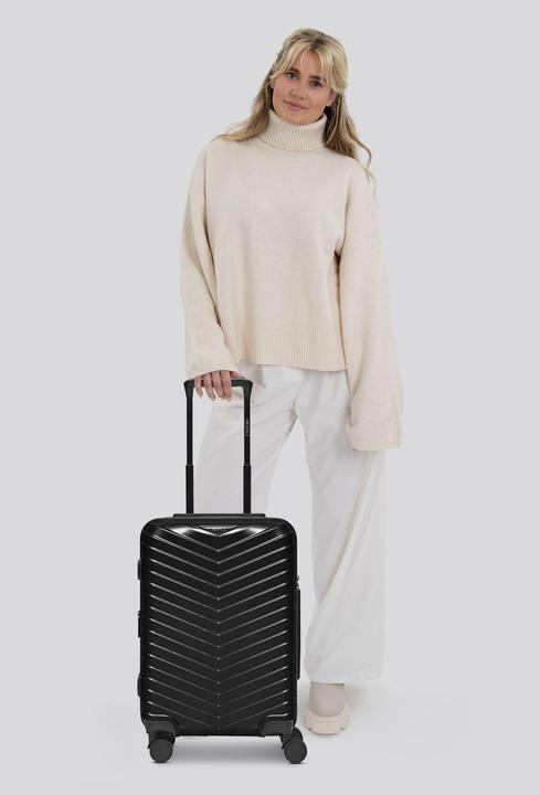 Actual product image Redolz Essentials 18 4-wheel cabin trolley 55 cm with stretch fold (44 l, Hand luggage (up to 50 litres))