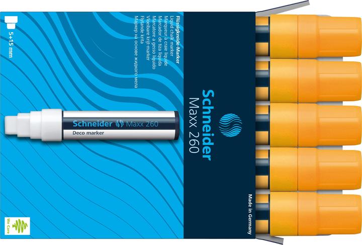 Actual product image Schneider Chalk marker Maxx 260 5-15mm orange (Orange, 15 mm, 1 x)