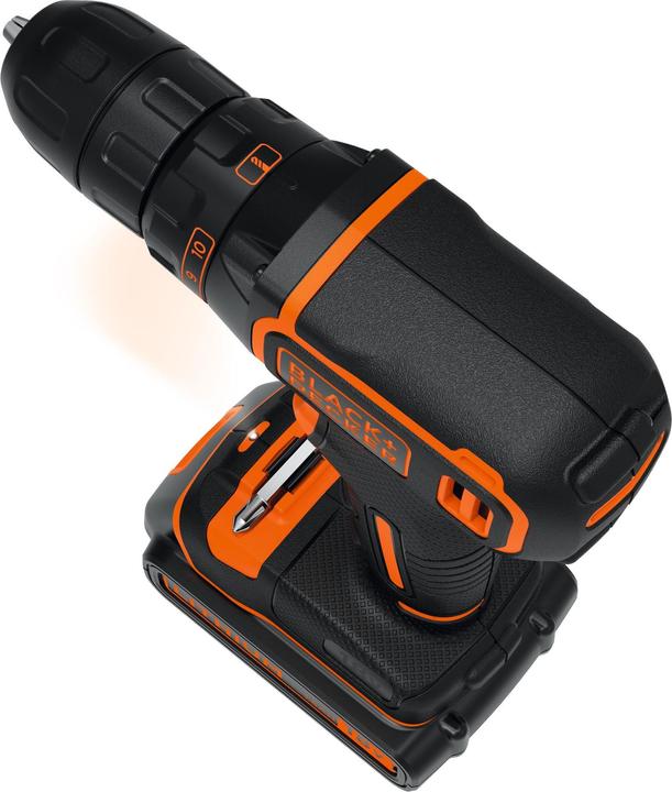 Actual product image Black & Decker BDCDC18KBQW cordless drill screwdriver (Rechargeable battery operated)