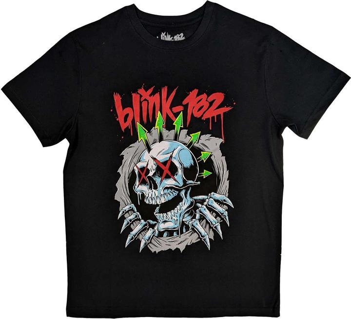 Blink 182 Erwachsene Sechs Pfeile Totenkopf TShirt