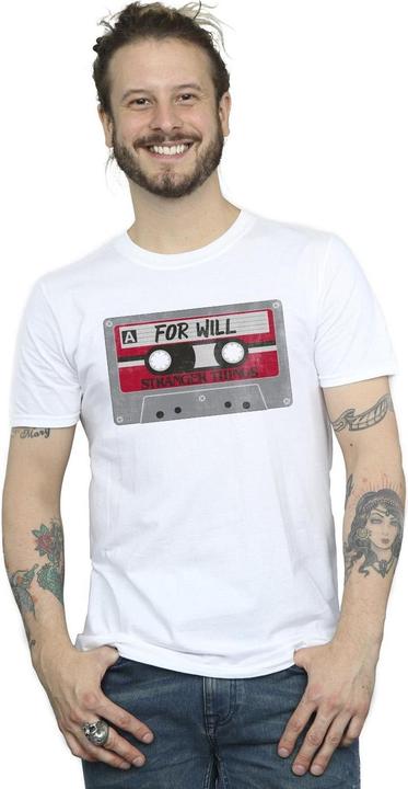 Immagine prodotto Netflix Stranger Things Cassette For Will Maglietta Uomo (4XL)