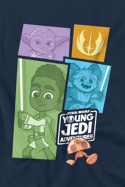 Actual product image Star Wars Mens Young Jedi Adventure Blocks T-Shirt (L)