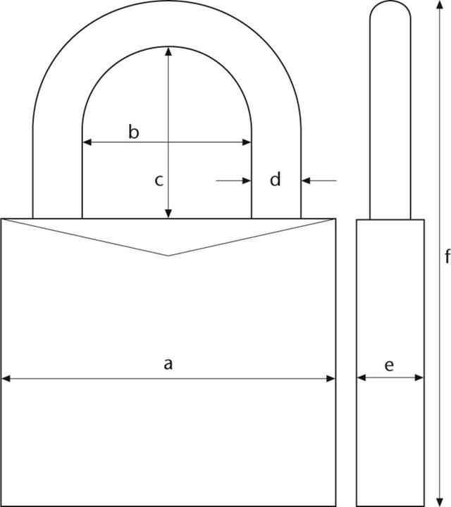 Actual product image Abus Combination padlock 165/40