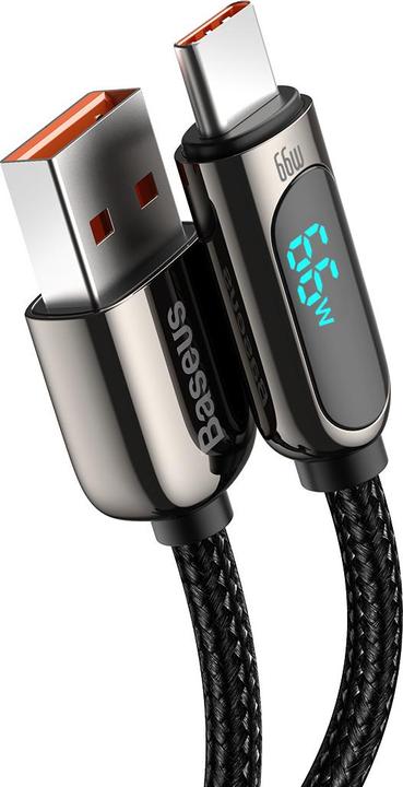Produktbild Baseus Display Cable USB to Type-C, 66W, 2m (black) (2 m, USB 3.0, 66 W)