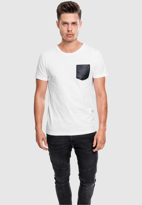 Actual product image Urban Classics Synthetic Leather Pocket Tee (S)