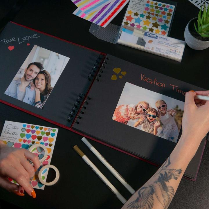 Produktbild Intirilife Fotoalbum Buch mit Spiralbindung