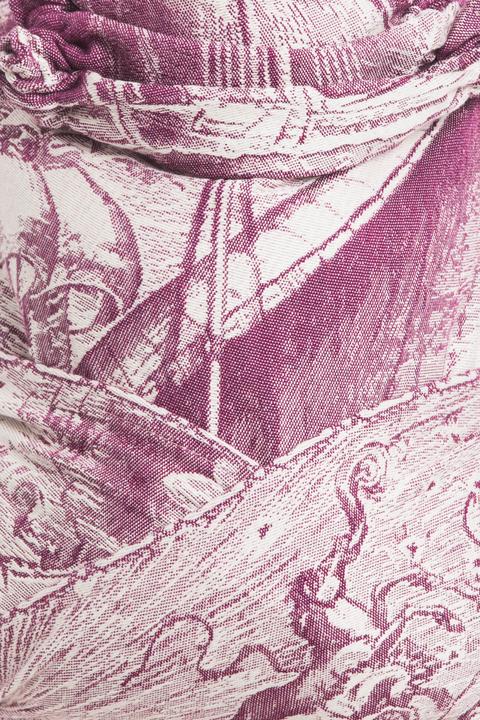 Actual product image Lennylamb Galleons Burgundy & Cream