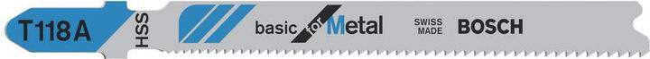 Produktbild Bosch Professional Zubehör Stichsägeblatt T 118 A Basic for Metal, 25er-Pack