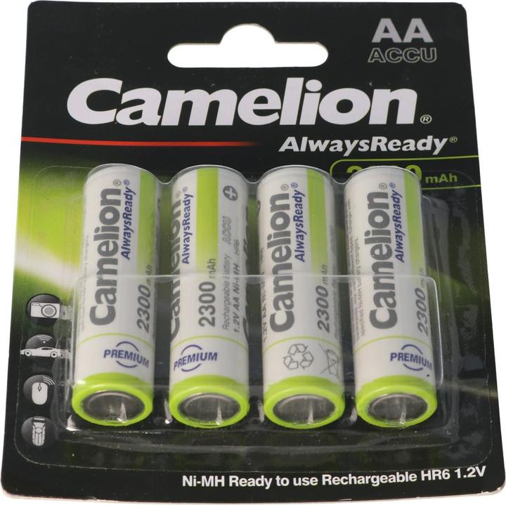 Immagine prodotto Camelion Batteria AA, Mignon LR6, HR6, fino a 2300 mAh in blister da 4 pezzi (AA, 2300 mAh)