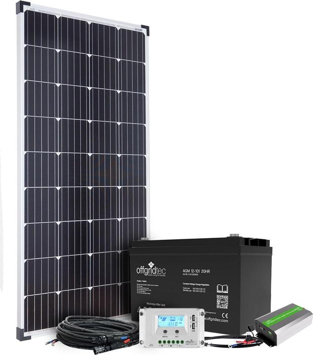 Offgridtec Autark S-Master 130W Solaranlage 101Ah AGM 500W AC Leistung (500 W)