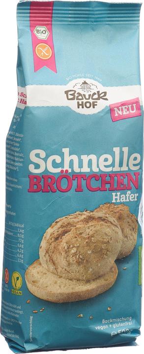 Image du produit Bauckhof Petits pains rapides à l'avoine sans gluten (500 g)