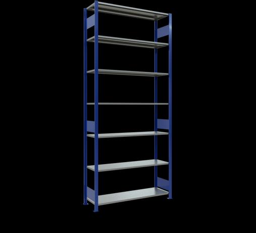 Immagine prodotto Schulte Lagertechnik Sistema di scaffalature di base senza viti MULTIplus150 con ripiani di lunghezza