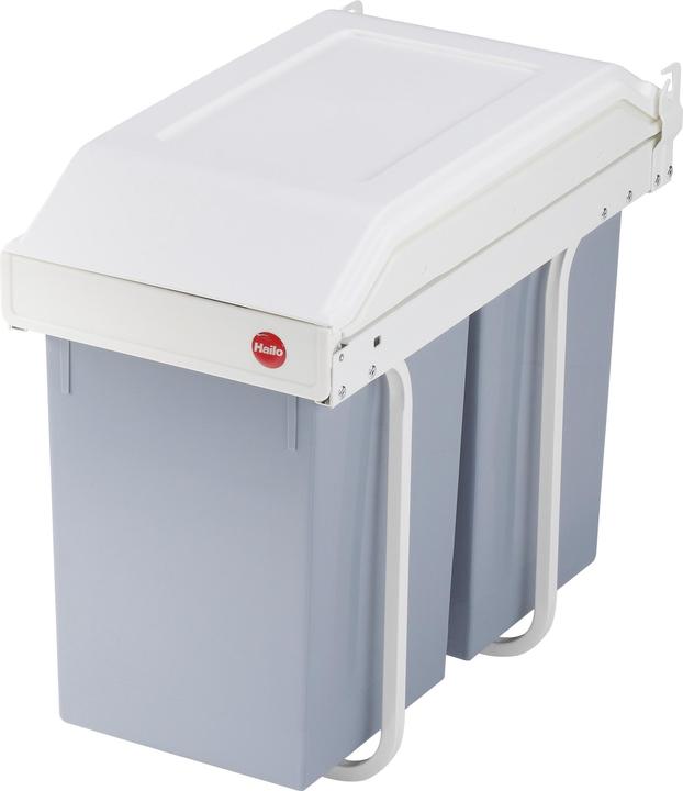 Image du produit Hailo Multi-Box duo L, poubelle encastrable, 2x14 ltr (30 l)