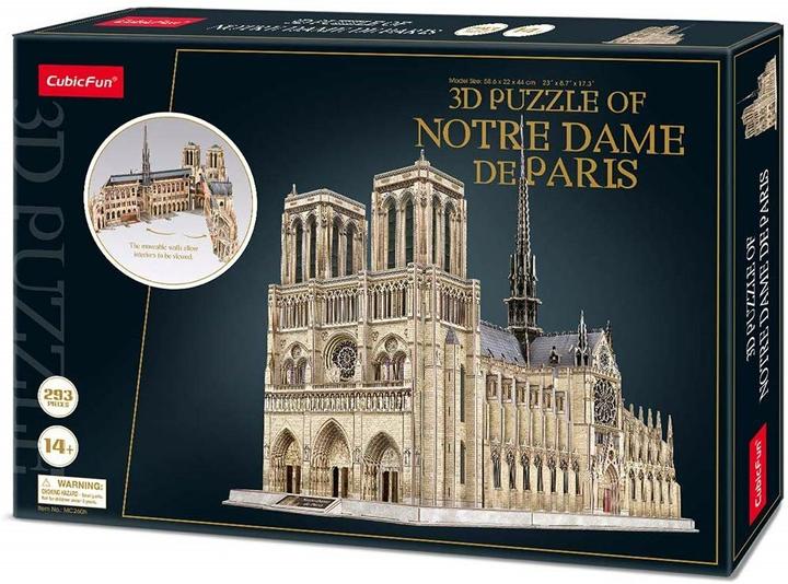 Image du produit Cubicfun CUBIC FUN WORLD'S GREAT ARCHITECTURE 306-20260 PUZZLE 3D - NOTRE DAME (293 pièces)