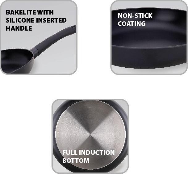 Actual product image Maestro Patelnia/Wok Marble 28cm MR-1217-28 (28 cm, Frying pan, Wok, Aluminium, Stainless steel)