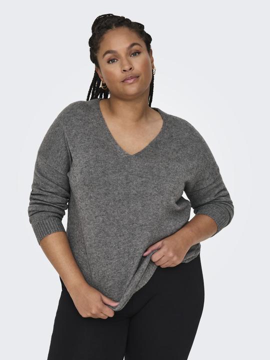 Produktbild Only Curvy V-Ausschnitt Strickpullover Strickpullover (S)
