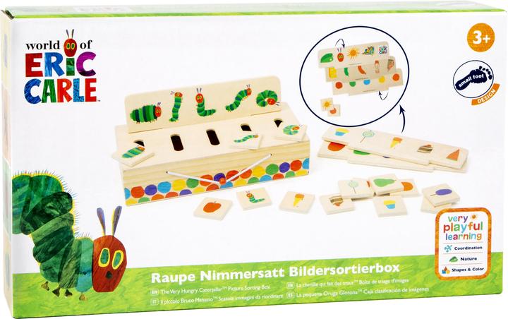 Produktbild small foot Raupe Nimmersatt Bildersortierbox