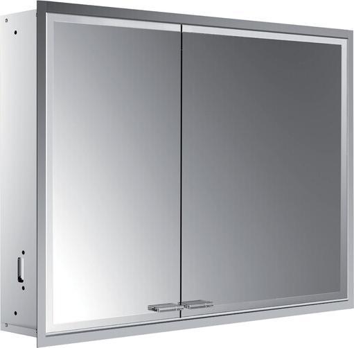 Emco asis prestige 2 Lichtspiegelschrank, Unterputzmodell, 915mm, breite Tür rechts