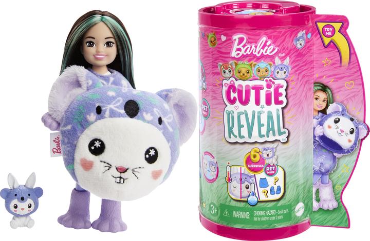 Actual product image Barbie Cutie Reveal Chelsea Costume Cuties Series - Bunny in Koala