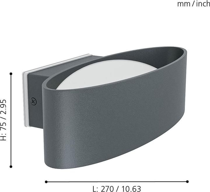 Immagine prodotto EGLO Lampada da parete a LED (1300 lm, IP54)