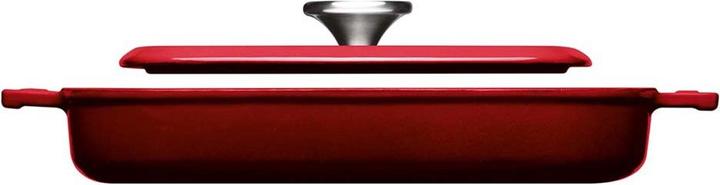 Produktbild Woll Grillpfanne Iron mit Steakpresse Chili (28 cm, Grillpfanne, Gusseisen)