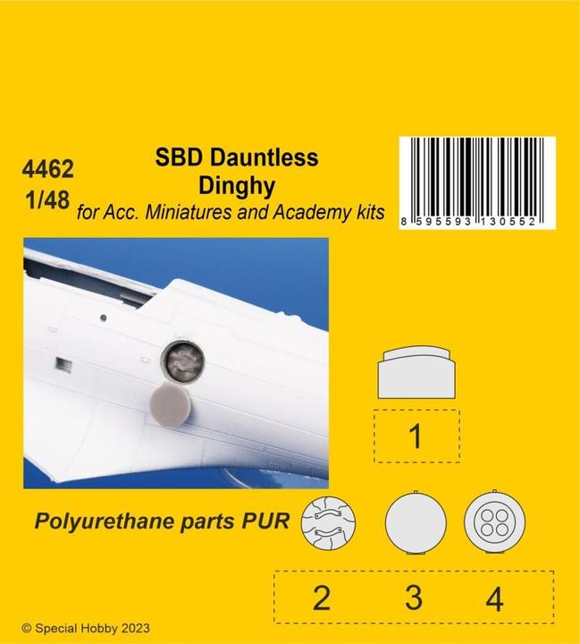 Produktbild CMK SBD Dauntless Dinghy 1/48 / for Acc. Miniartures and Academy kits