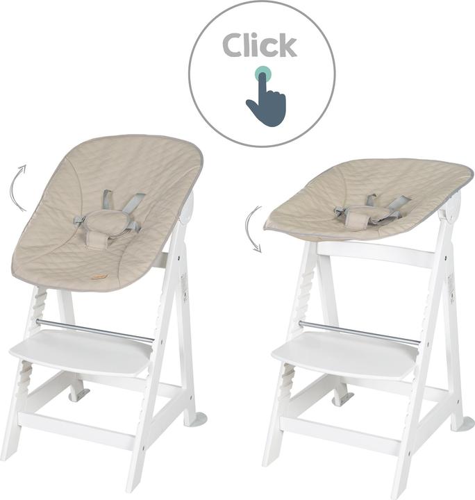 Actual product image Roba Stair High Chair, Set 2in1 Greyish quilted (Highchair)
