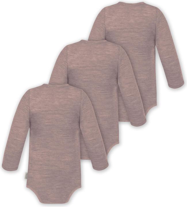 Produktbild Normani 3er Pack Baby Merino Body Langarm „Auckland" - 9371 (74)