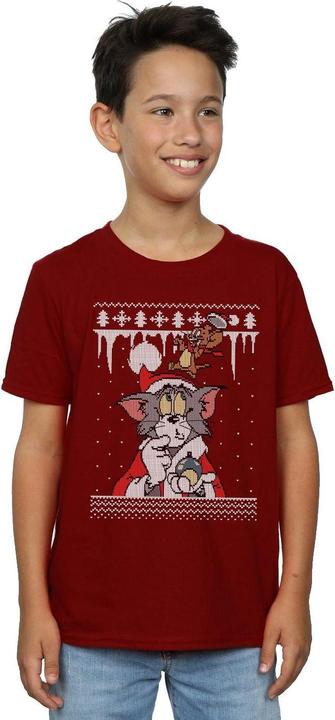 Image du produit Tom & Jerry - T-shirt CHRISTMAS FAIR ISLE - Garçon (152, 158)