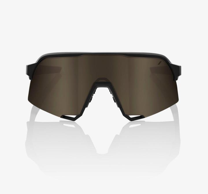 Actual product image 100% S3 Glasses Soft Tact Black (Black, Gold)