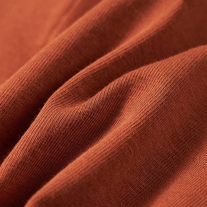 Actual product image VidaXL Children's long-sleeved shirt Cognac 140,Material: 95 % cotton. 5 (140)