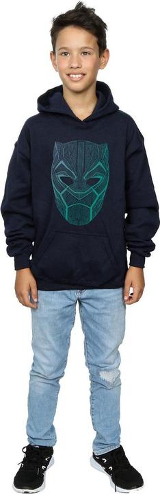 Produktbild Black Panther Tribal Mask Kapuzenpullover Jungen (152, 158)